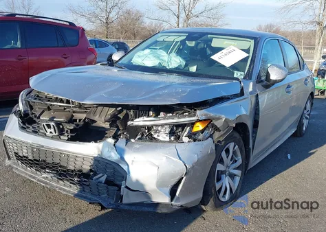 2025 Honda Civic Lx из США, поврежденный, VIN 2HGFE2F24SH520640